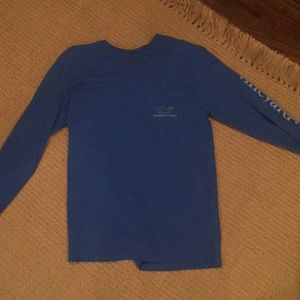 Royal Blue Vineyard Vines long sleeve shirt